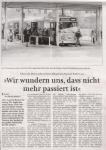 Gespräch mit Fahrer über unseren Bushof