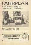 Liniennetz Lübeck 1975