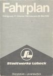 Liniennetz Lübeck Winterfahrplan 1982/83