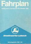 Liniennetz Lübeck Sommer 1985