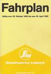 Liniennetz Lübeck Winterfahrplan 1989